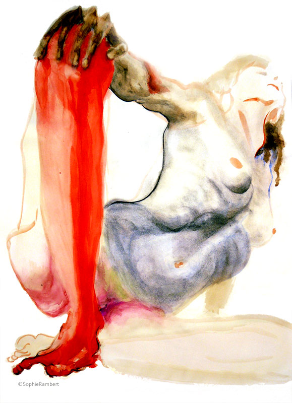 aphrodite_vulgaire_1_body_ink_on_59_by_42_cm_paper_by_author_Sophie_Rambert