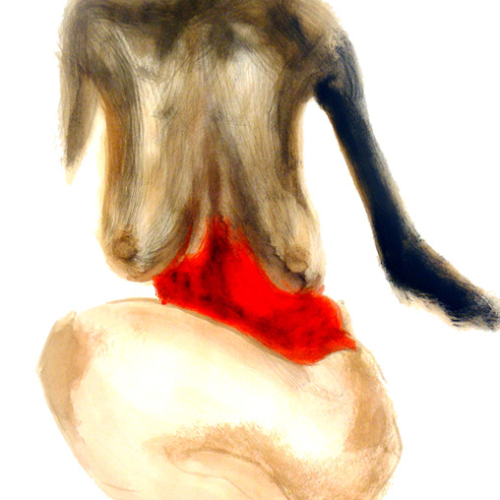 aphrodite_vulgaire_2_body_ink_on_59_by_42_cm_paper_by_author_Sophie_Rambert
