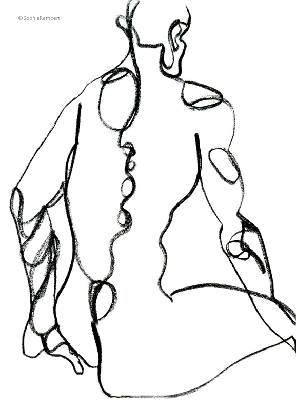 fil_1_body_drawing_in_charcoal_on_58_by_42_cm_paper_by_author_Sophie_Rambert