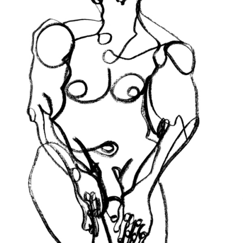 fil_11_body_drawing_in_charcoal_on_58_by_42_cm_paper_by_author_Sophie_Rambert