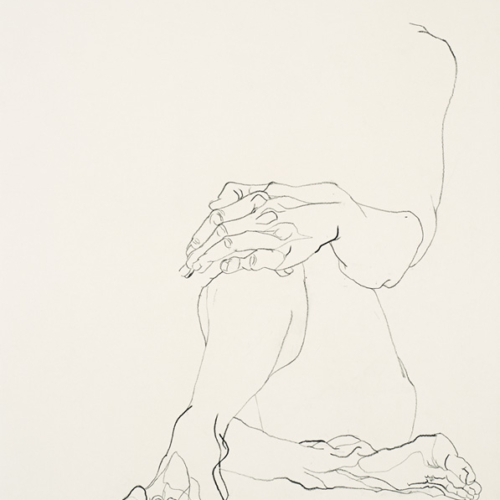melancolie_10_body_drawing_in_black_stone_on_83_by_68_cm_paper_by_author_Sophie_Rambert