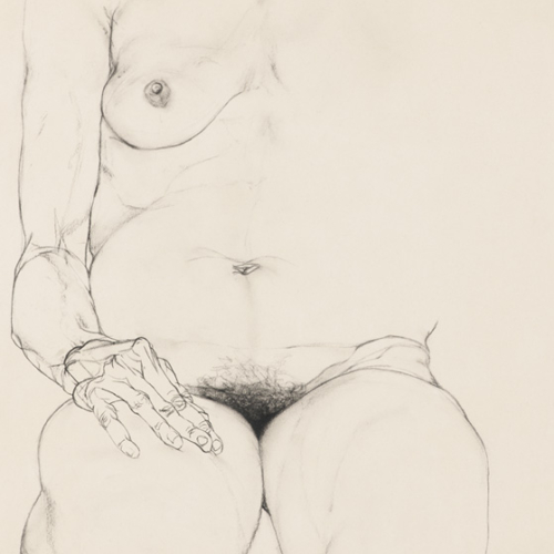 melancolie_11_body_drawing_in_black_stone_on_88_by_68_cm_paper_by_author_Sophie_Rambert