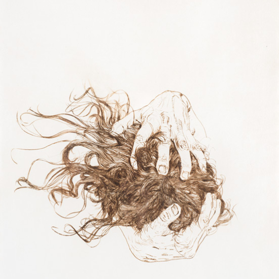 holopherne_1_body_drypoint_engraving_on_78_by_56_cm_paper_by_author_Sophie_Rambert