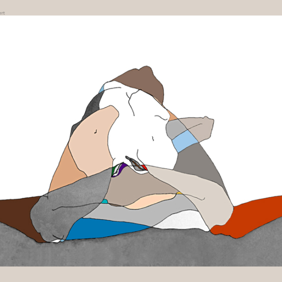 melee_2_body_mixed_media_on_12_by_18_cm_paper_by_author_Sophie_Rambert